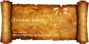 Torday Kevin névjegykártya